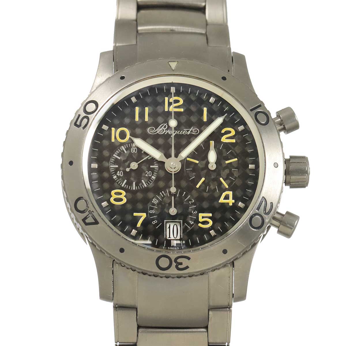 Type XX Trans atlantic 3820 Date Automatic Black Dial Mens
