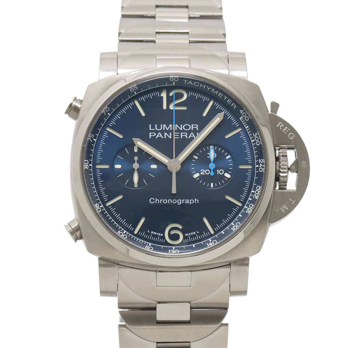 Luminor Chrono PAM01110 Automatic Blue Dial Mens Watch