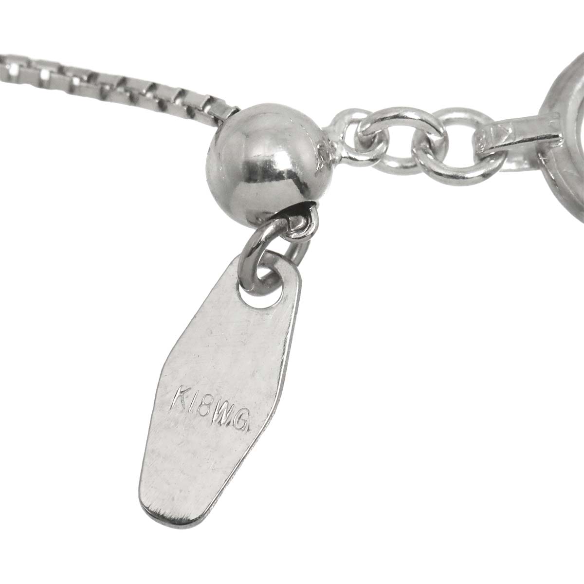 Diamond 0.12ct/0.08ct/0.06ct Necklace 18K White Gold 750