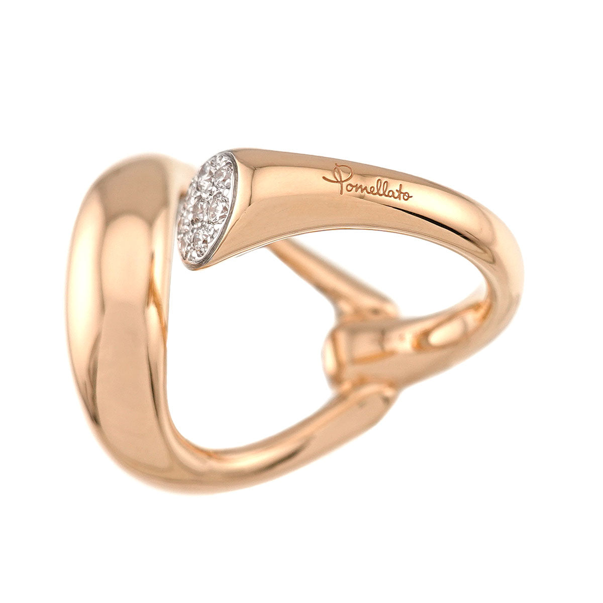 Fantina Diamond Ring 18K PG 750 Size53 6.25-6.5(US)