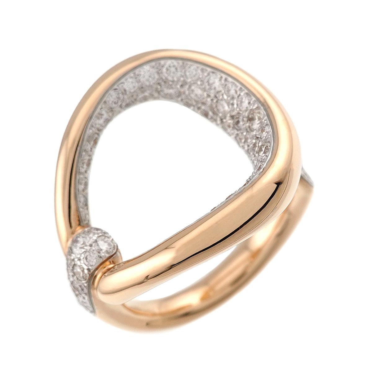 Fantina Diamond Ring 18K PG 750 Size53 6.25-6.5(US)