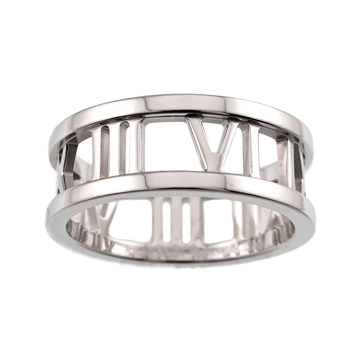 Atlas Diamond Ring 18K White Gold 750 size5.25(US)