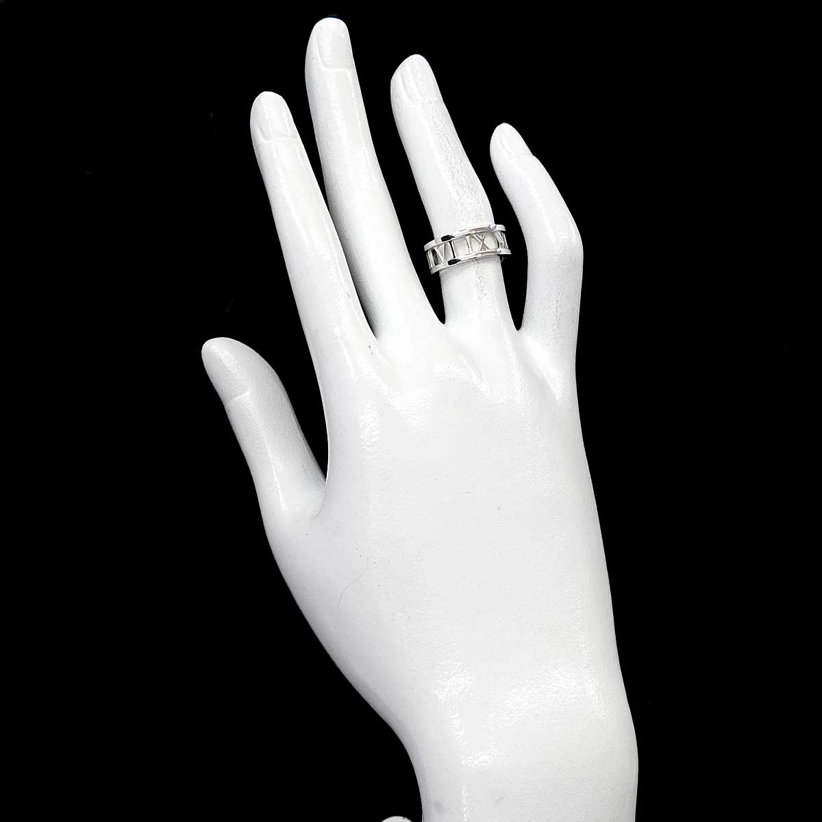 Atlas Diamond Ring 18K White Gold 750 size5.25(US)