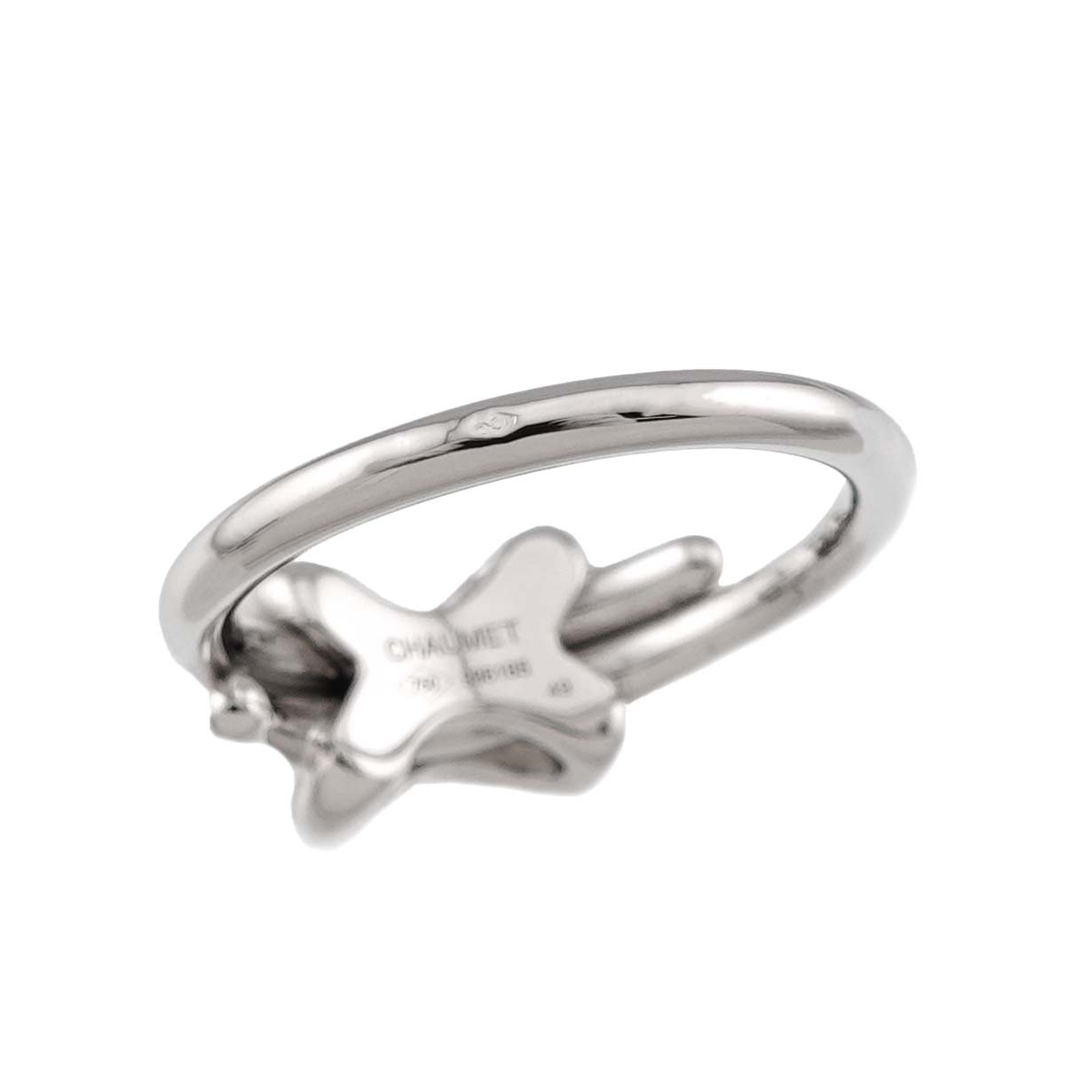 Jeux de Liens Diamond Ring 18K White Gold 750 size49 4.75-5(US)
