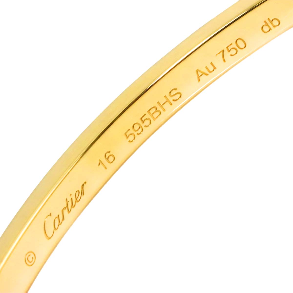 Love Diamond 10P Bracelet SM 18K YG 750 Size16