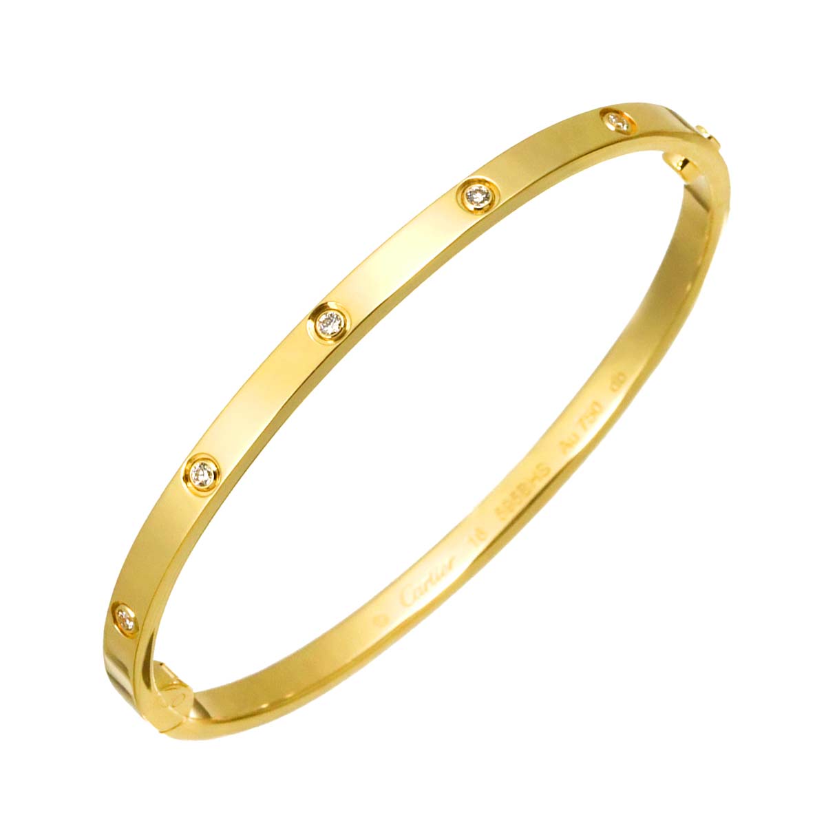 Love Diamond 8P Bracelet SM 18K YG 750 Size16