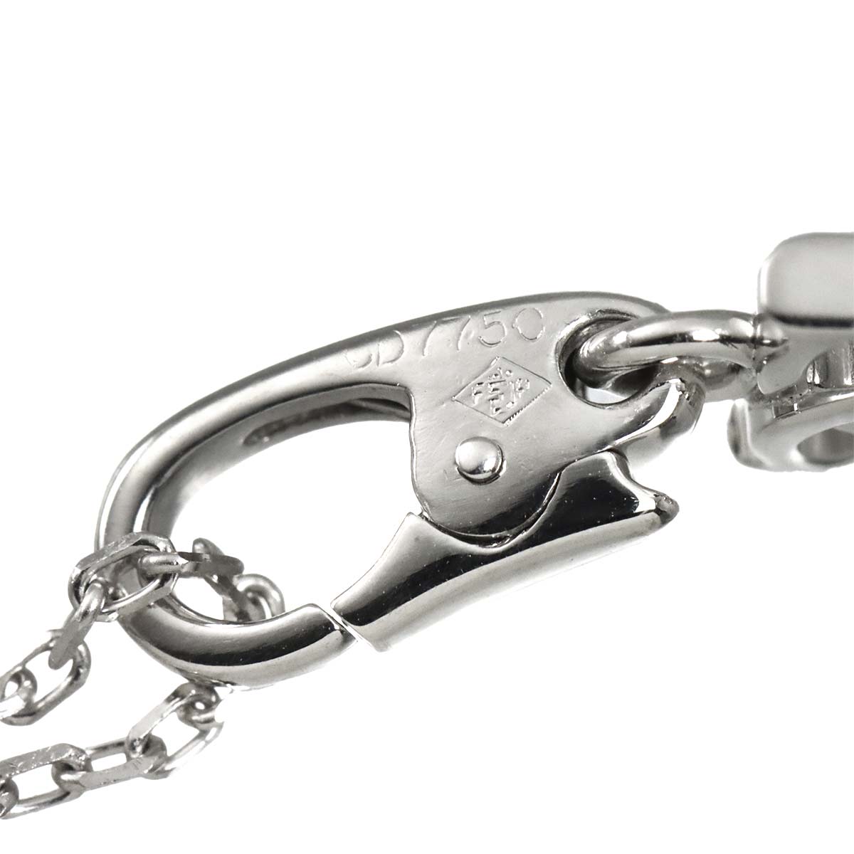 2C Charm Necklace 18K White Gold 750