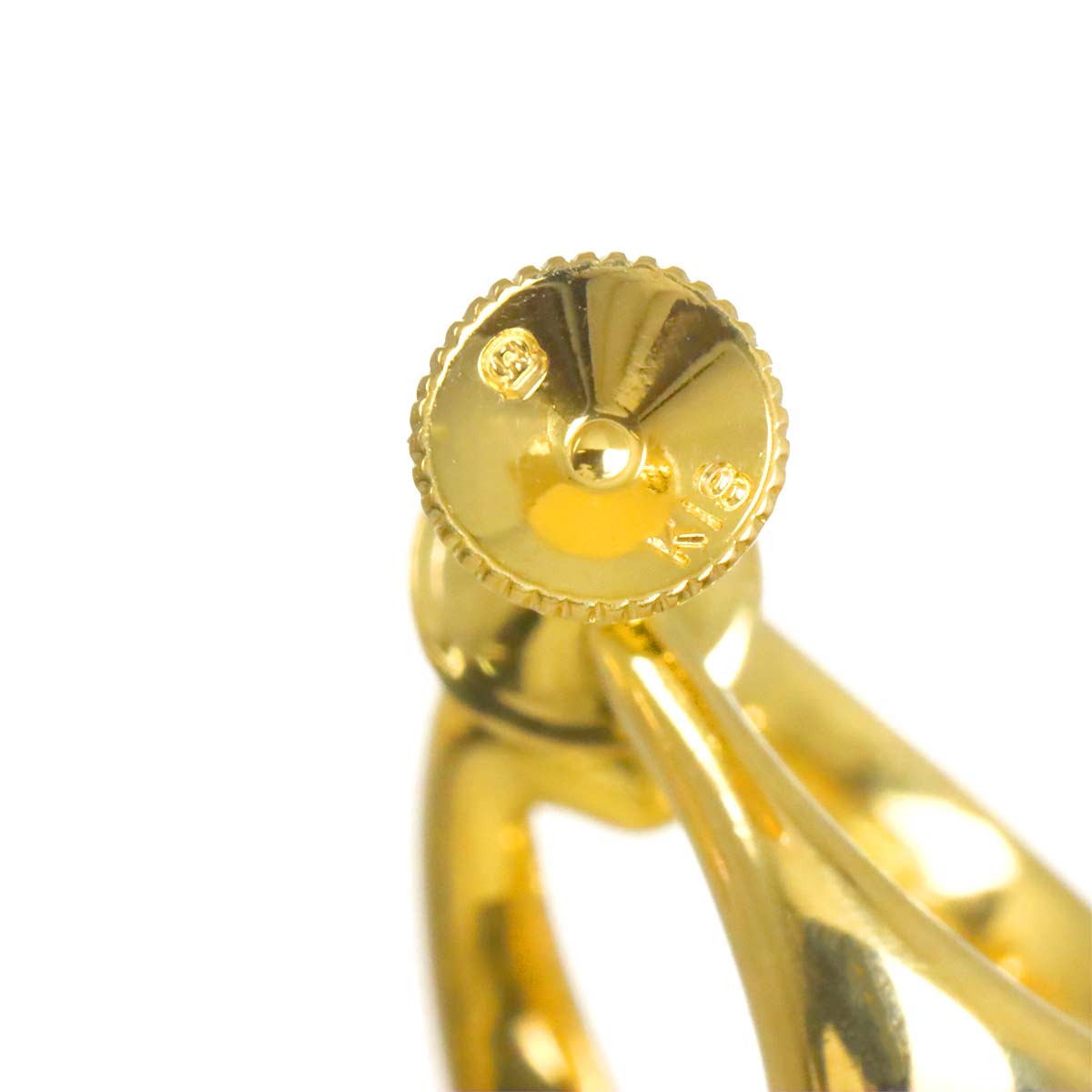 Akoya Pearl 6.5mm Earrings Clip on 18K Yellow Gold 750