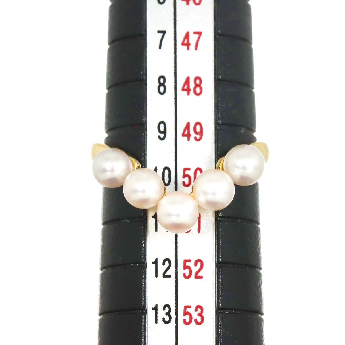 Baby Pearl 4.1-3.9mm Ring 18K YG 750 Size5.25(US)
