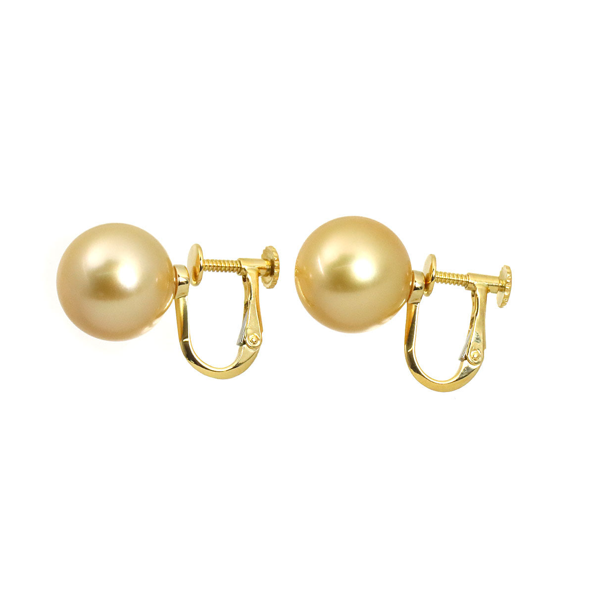 South Sea Pearl 11.5mm Earrings 18K YG 750