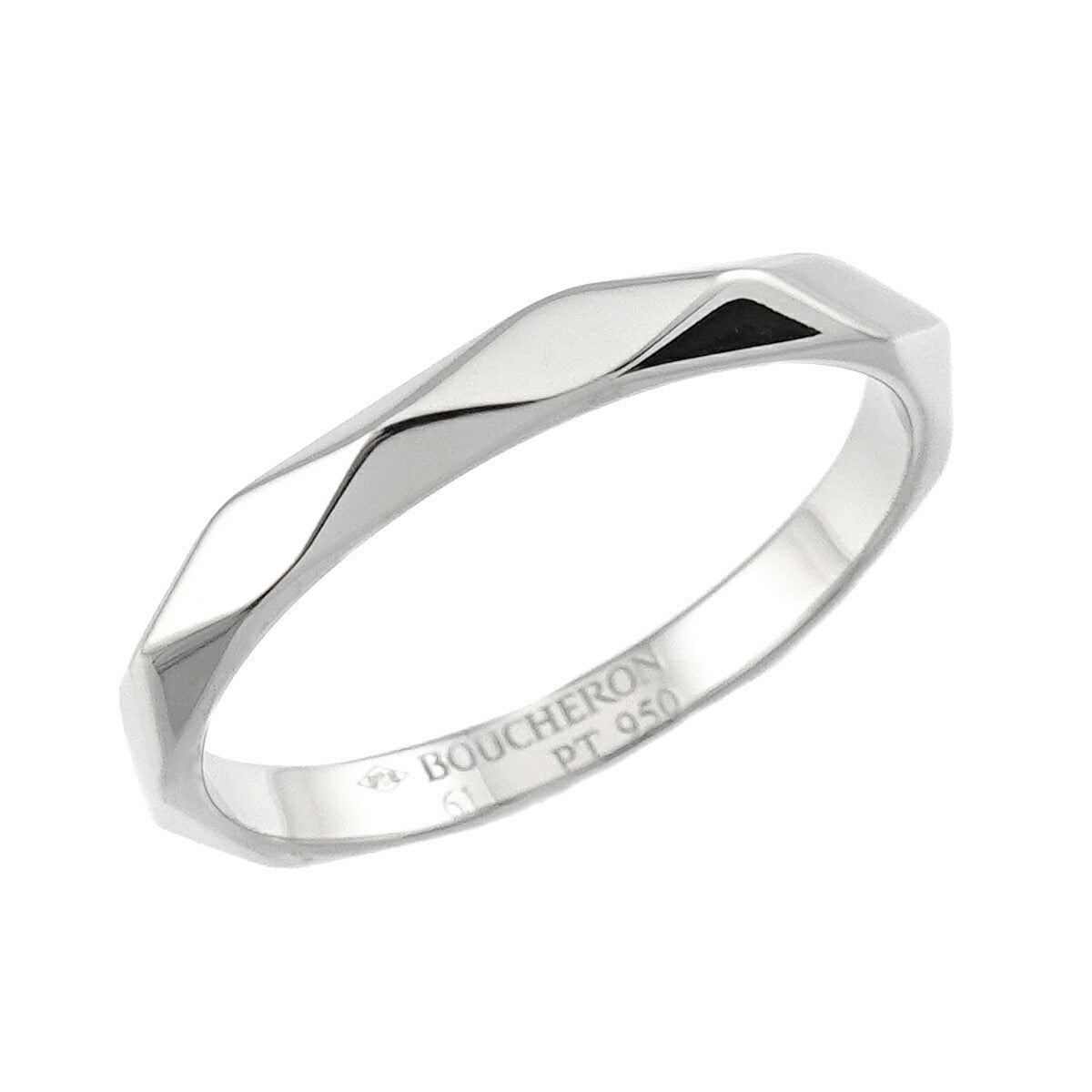 Facet MM Ring Pt Platinum Size61 9-9.5(US)