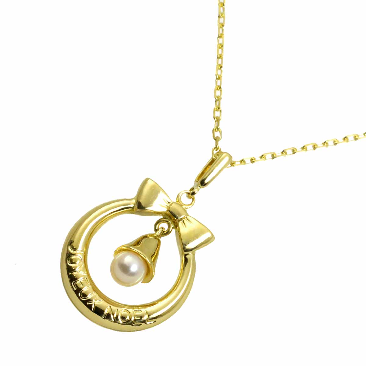Baby Pearl 4.0mm Necklace 18K Yellow Gold 750