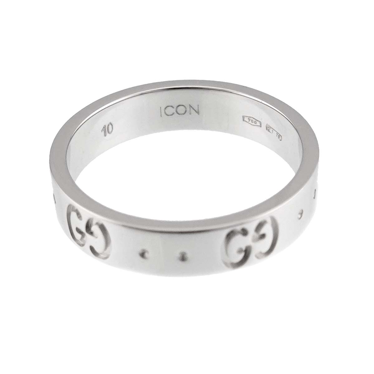 Icon Ring 18K WG White Gold 750 Size10 5-5.25(US)
