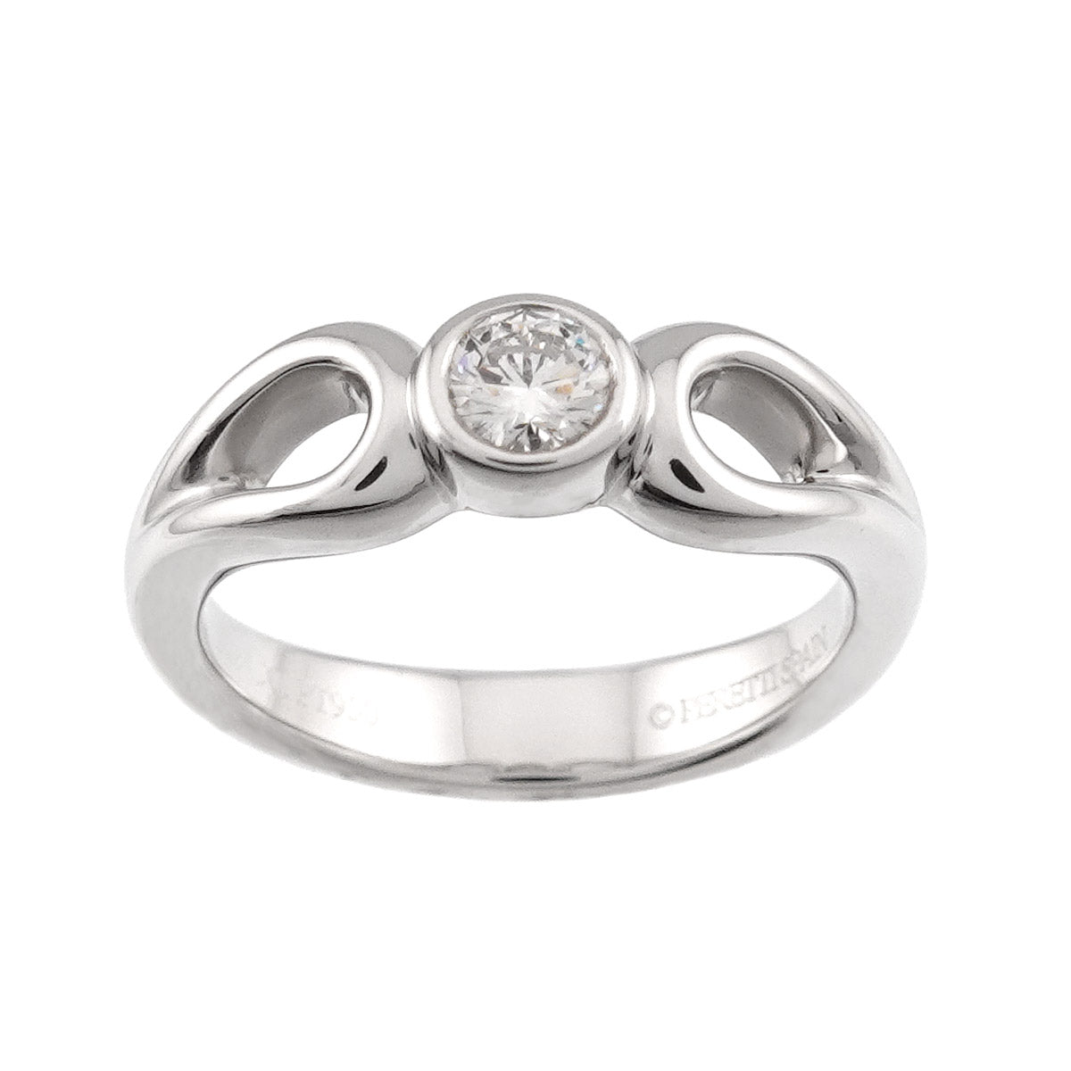 Teardrop Diamond Ring Platinum size3.75-4(US)
