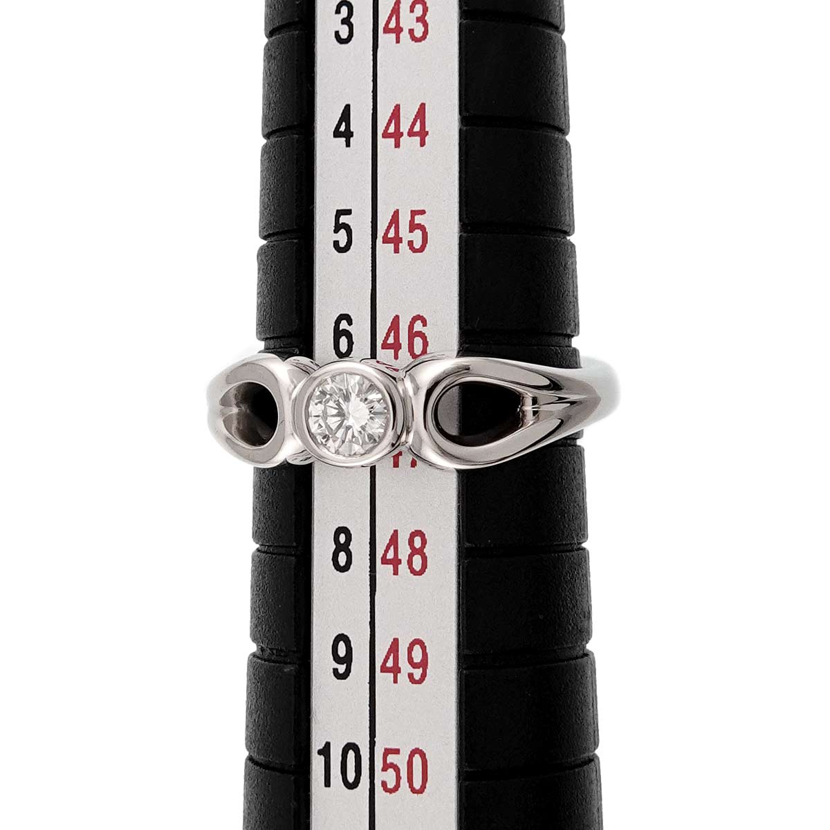 Teardrop Diamond Ring Platinum size3.75-4(US)
