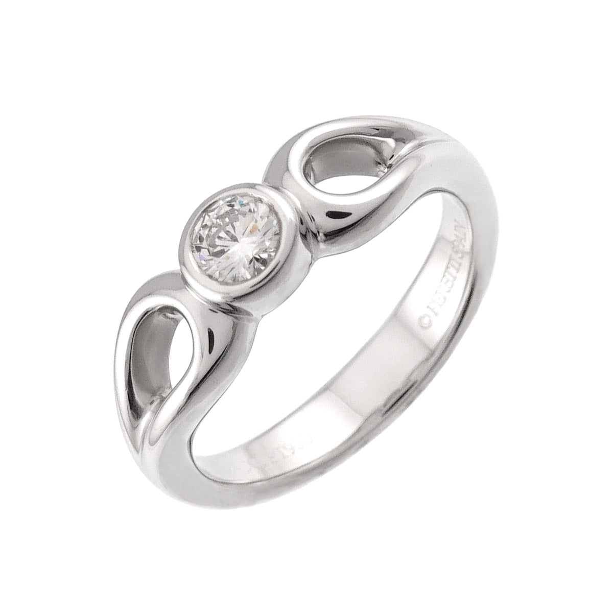 Teardrop Diamond Ring Platinum size3.75-4(US)