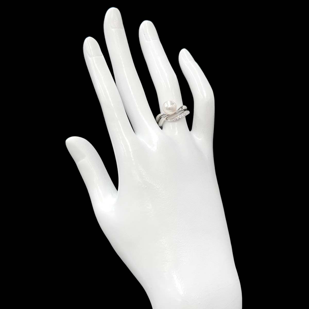 Akoya Pearl 7.8mm Ring Platinum size5.75-6(US)
