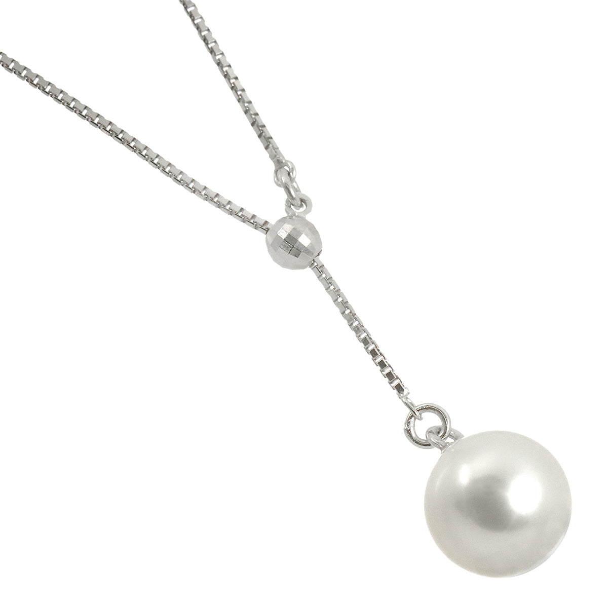 Akoya Pearl 7.7mm Necklace 18K WG 750