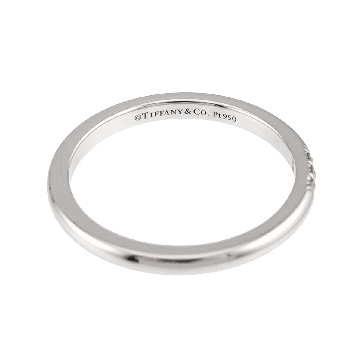 Forever Band Diamond Ring Pt Platinum Size6-6.25(US)