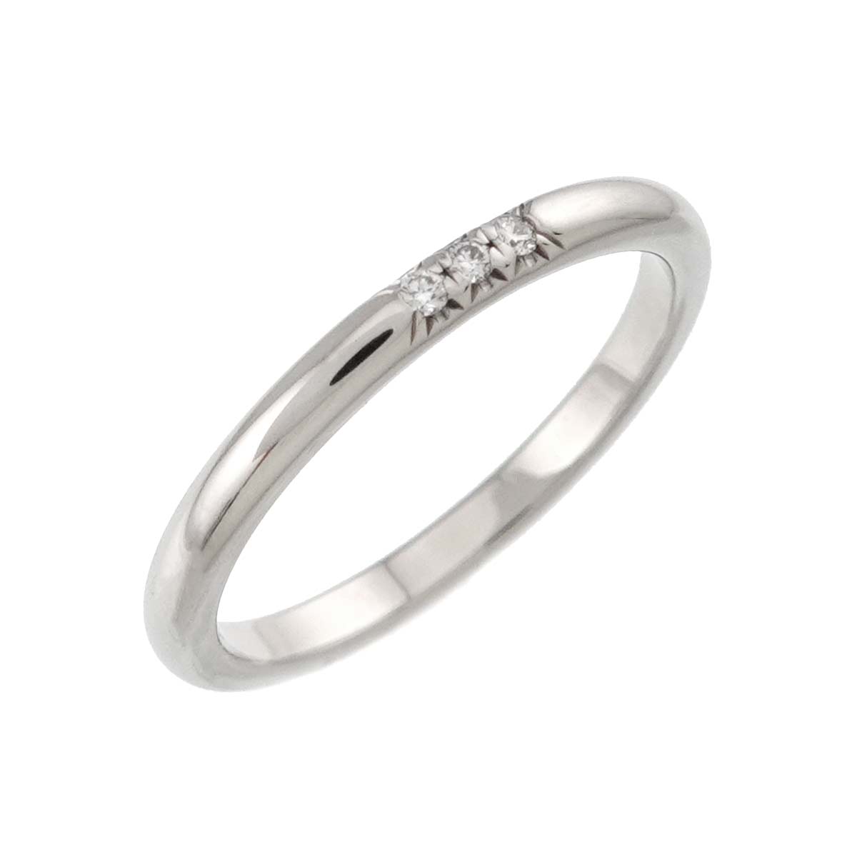 Forever Band Diamond Ring Pt Platinum Size6-6.25(US)