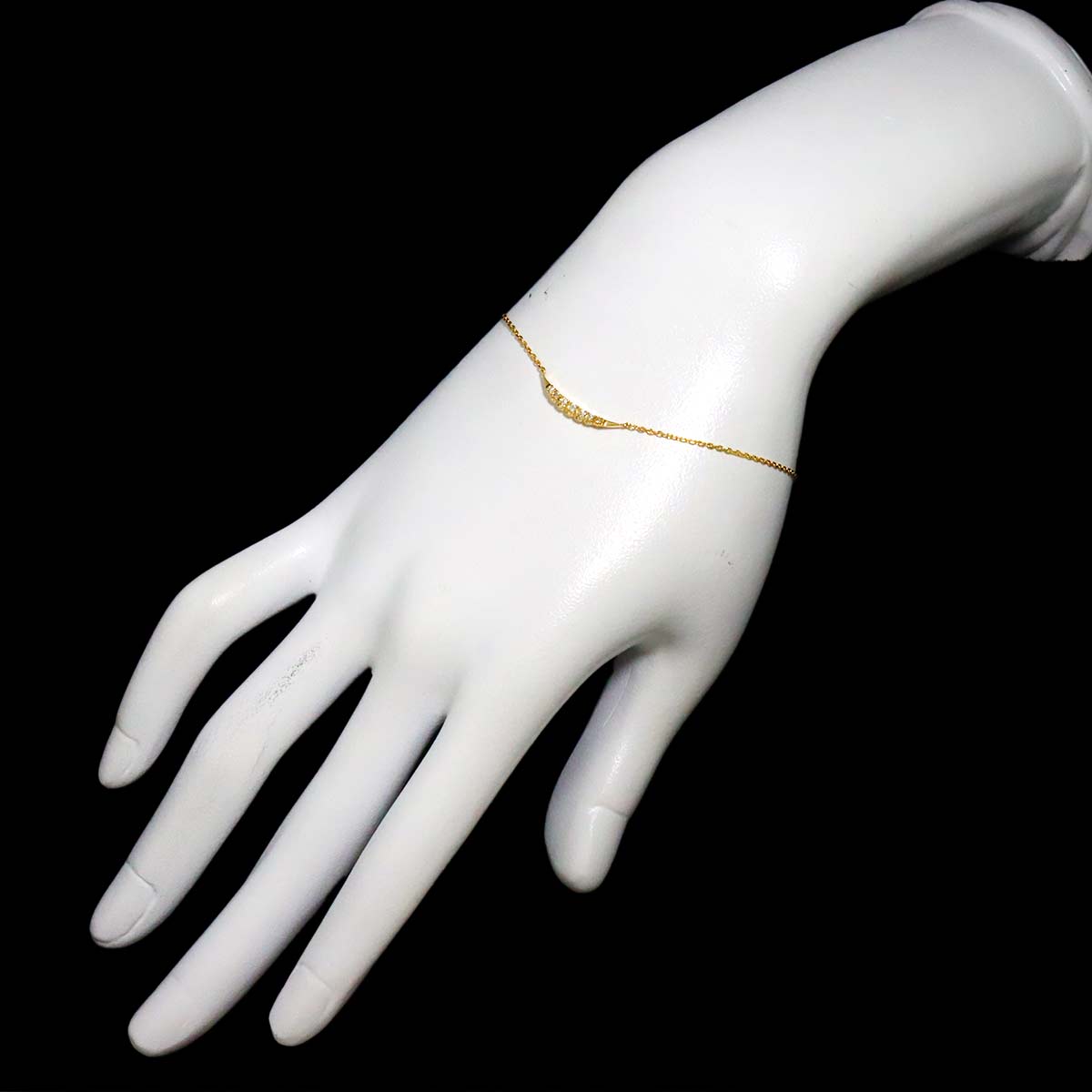 Diamond 0.07ct Bracelet 18K Yellow Gold 750