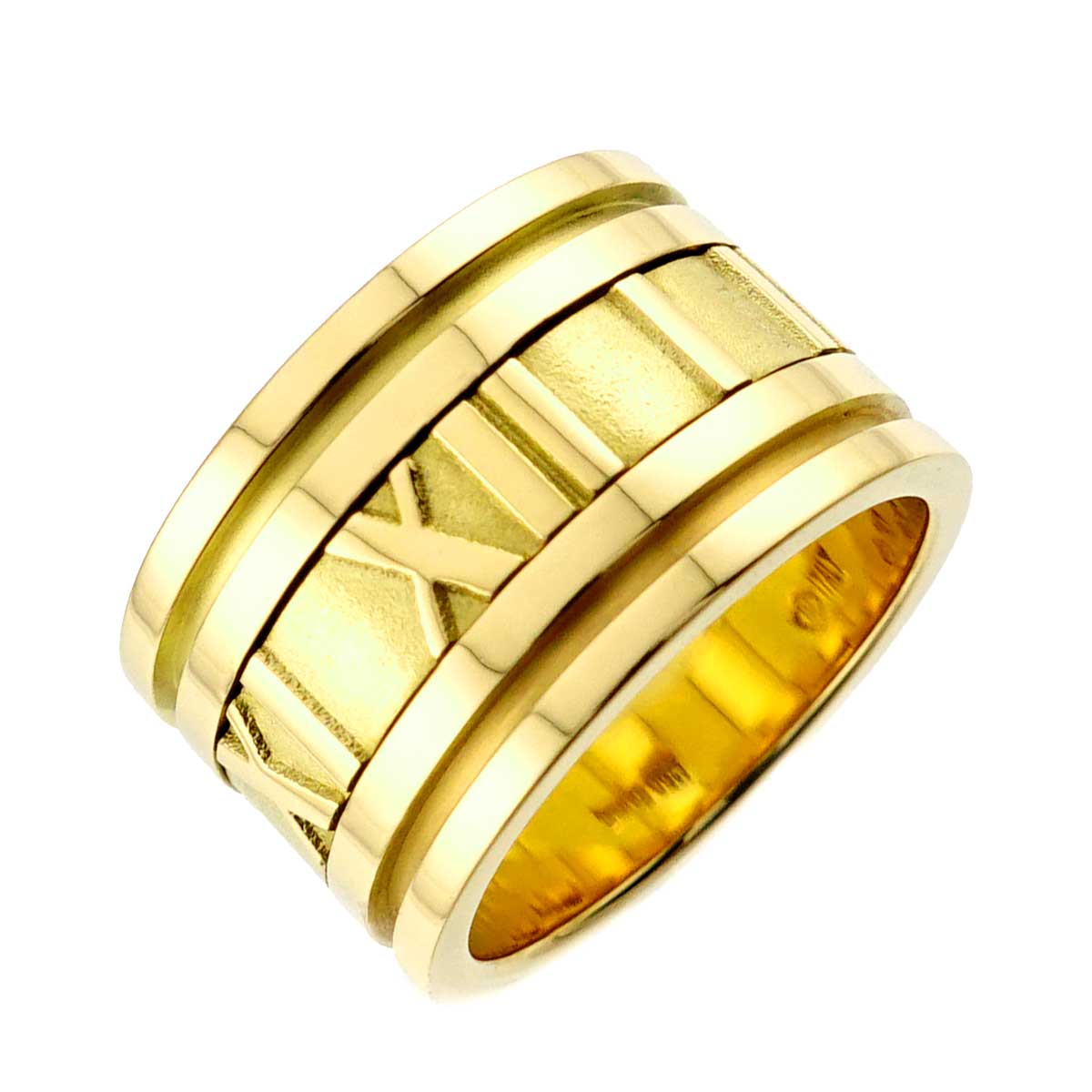 Atlas Wide Ring 18K K18 YG 750 size5-5.25(US)