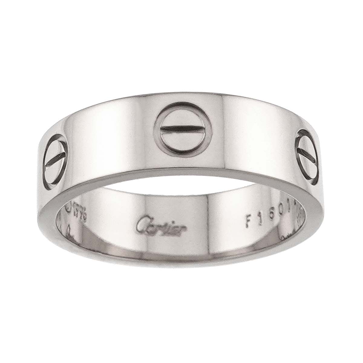Love Ring 18K White Gold 750 size58 7.75-8(US)
