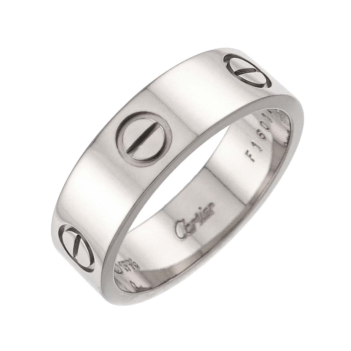 Love Ring 18K White Gold 750 size58 7.75-8(US)