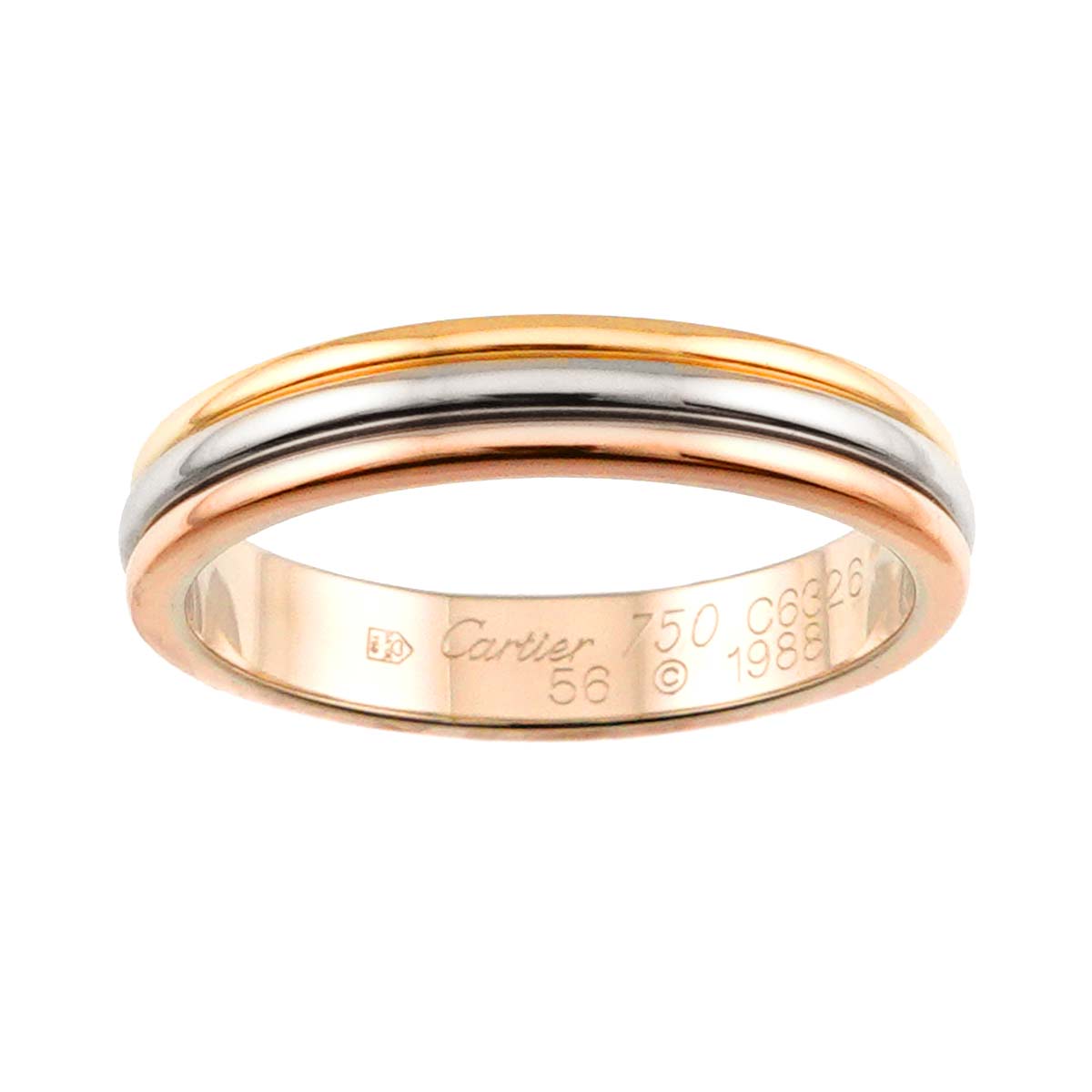 Vendome Ring 18K YG WG PG 750 size56 7.25-7.5(US)