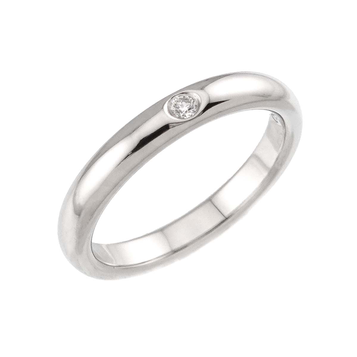 Stacking Band Ring Diamond 1P Platinum Size4.5(US)