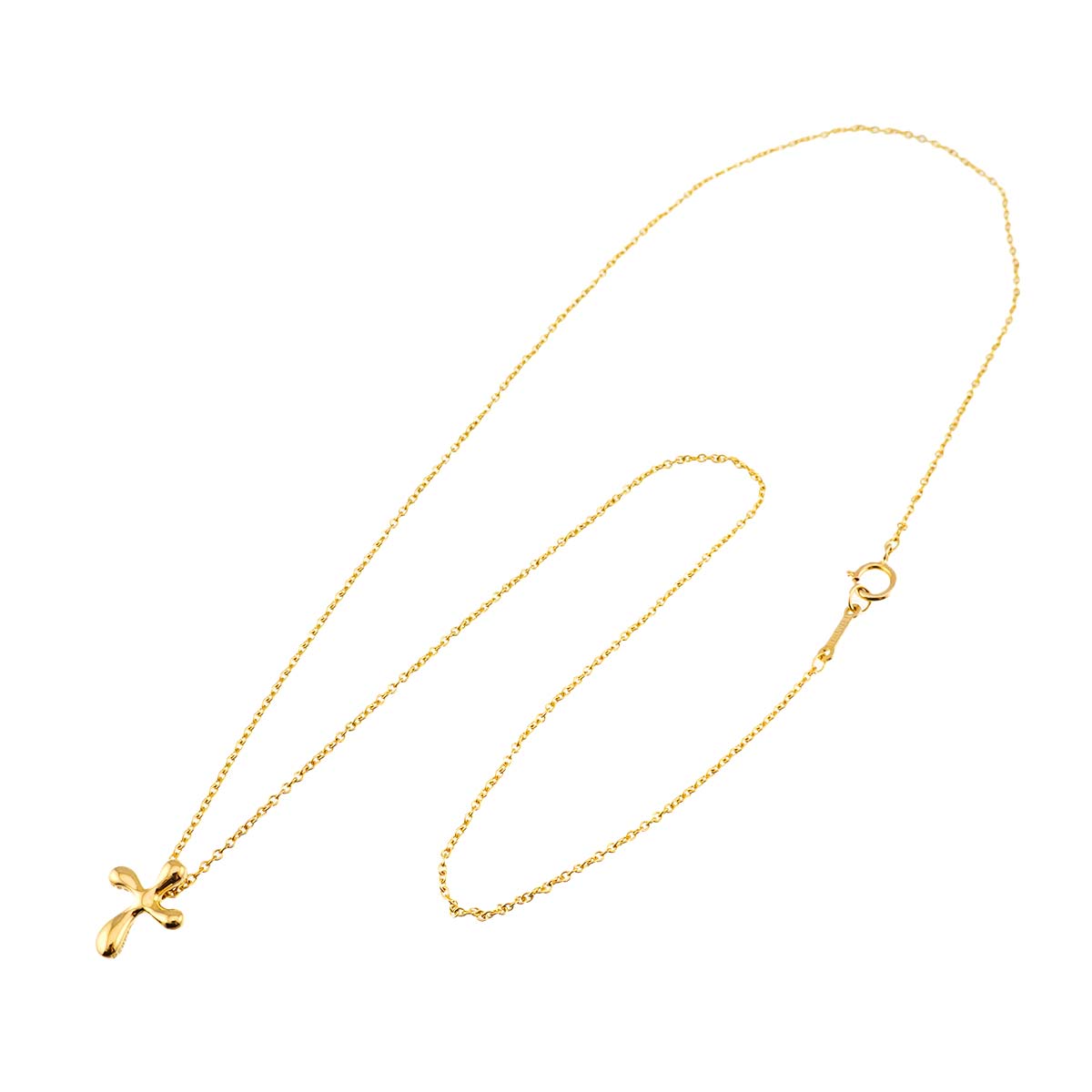 Small Cross Necklace 18K Yellow Gold 750