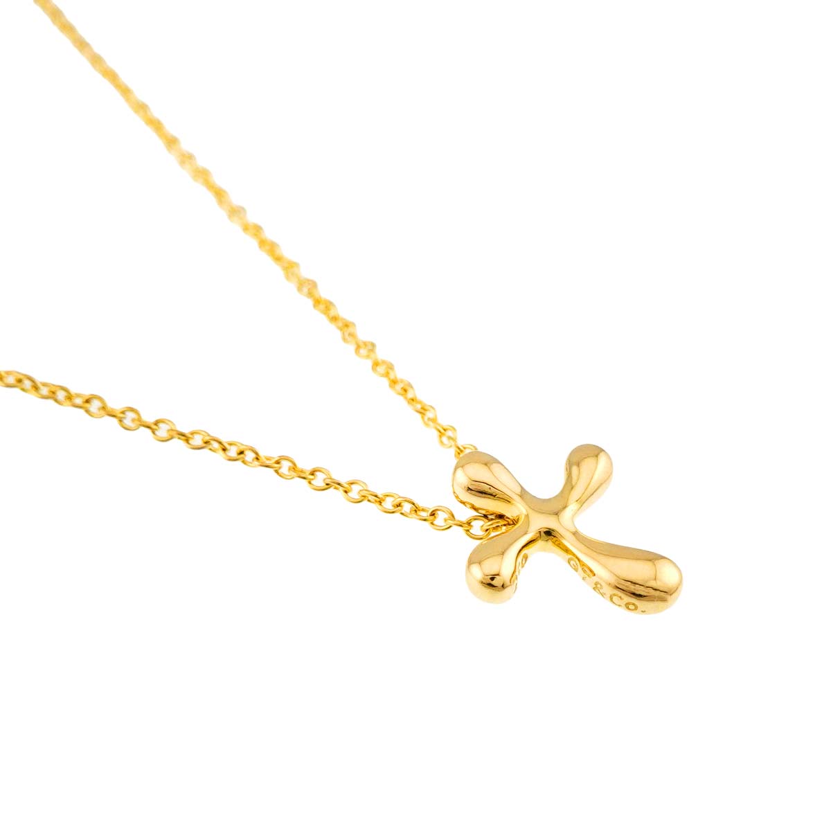 Small Cross Necklace 18K Yellow Gold 750