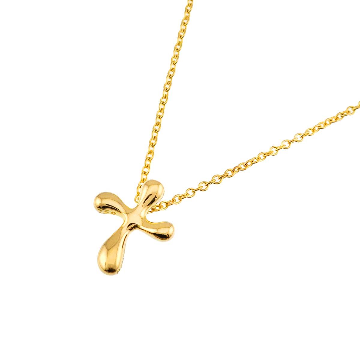 Small Cross Necklace 18K Yellow Gold 750