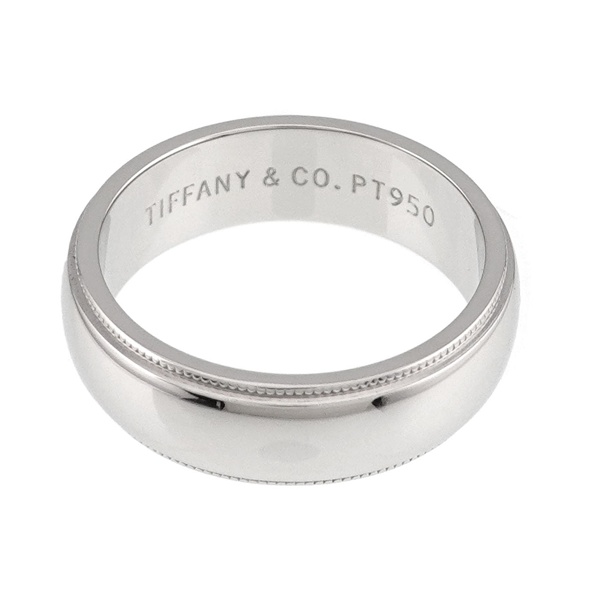 Milgrain Band Ring Pt Platinum Size6.75(US)