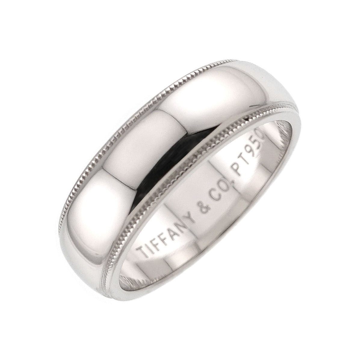 Milgrain Band Ring Pt Platinum Size6.75(US)