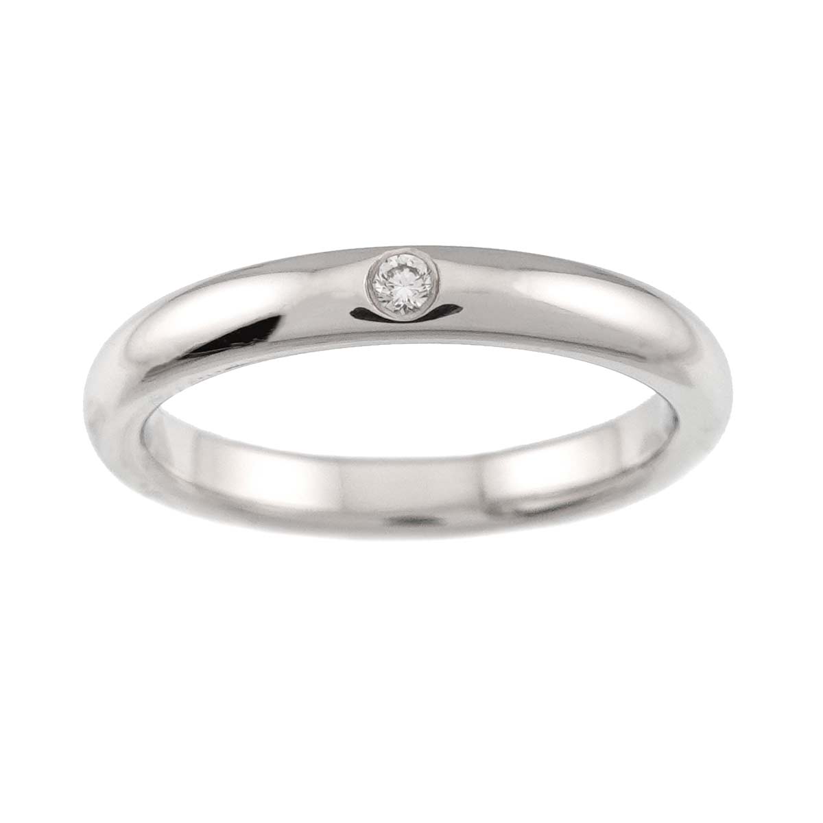 Stacking Band Ring Diamond 1P Platinum Size4.5(US)