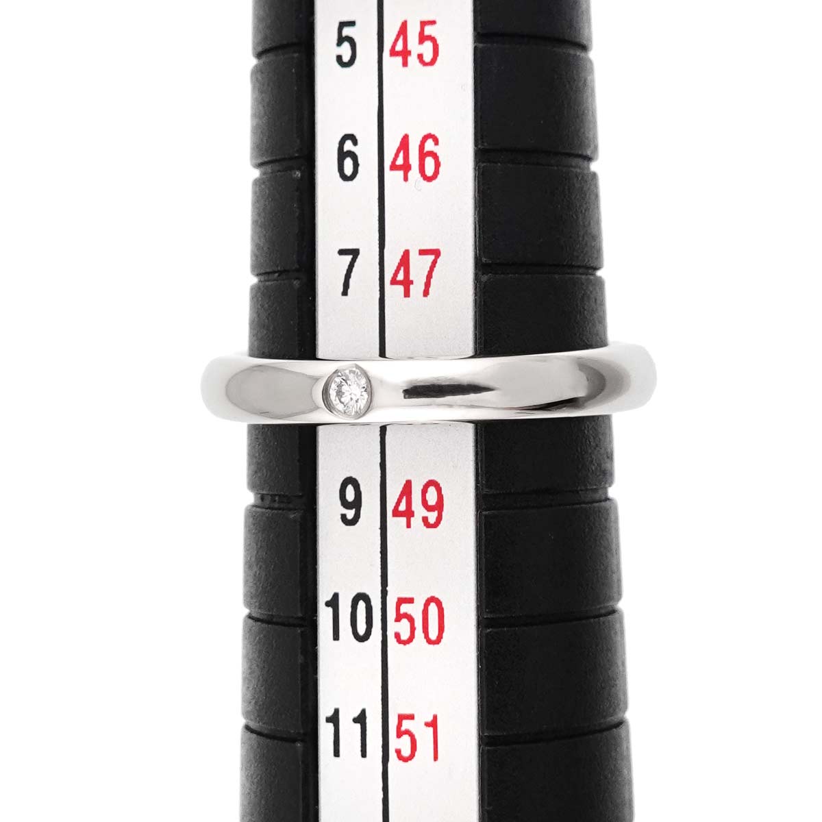 Stacking Band Ring Diamond 1P Platinum Size4.5(US)