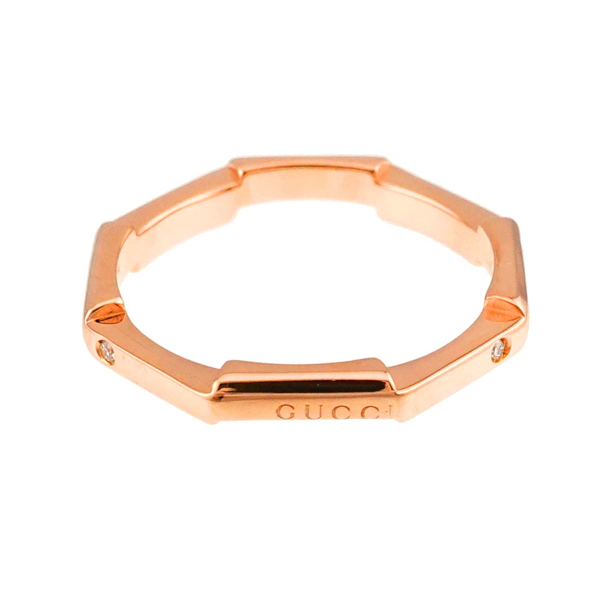 Link to Love Diamond Ring 18K Pink Gold 750 Size13 6.25-6.5(US)
