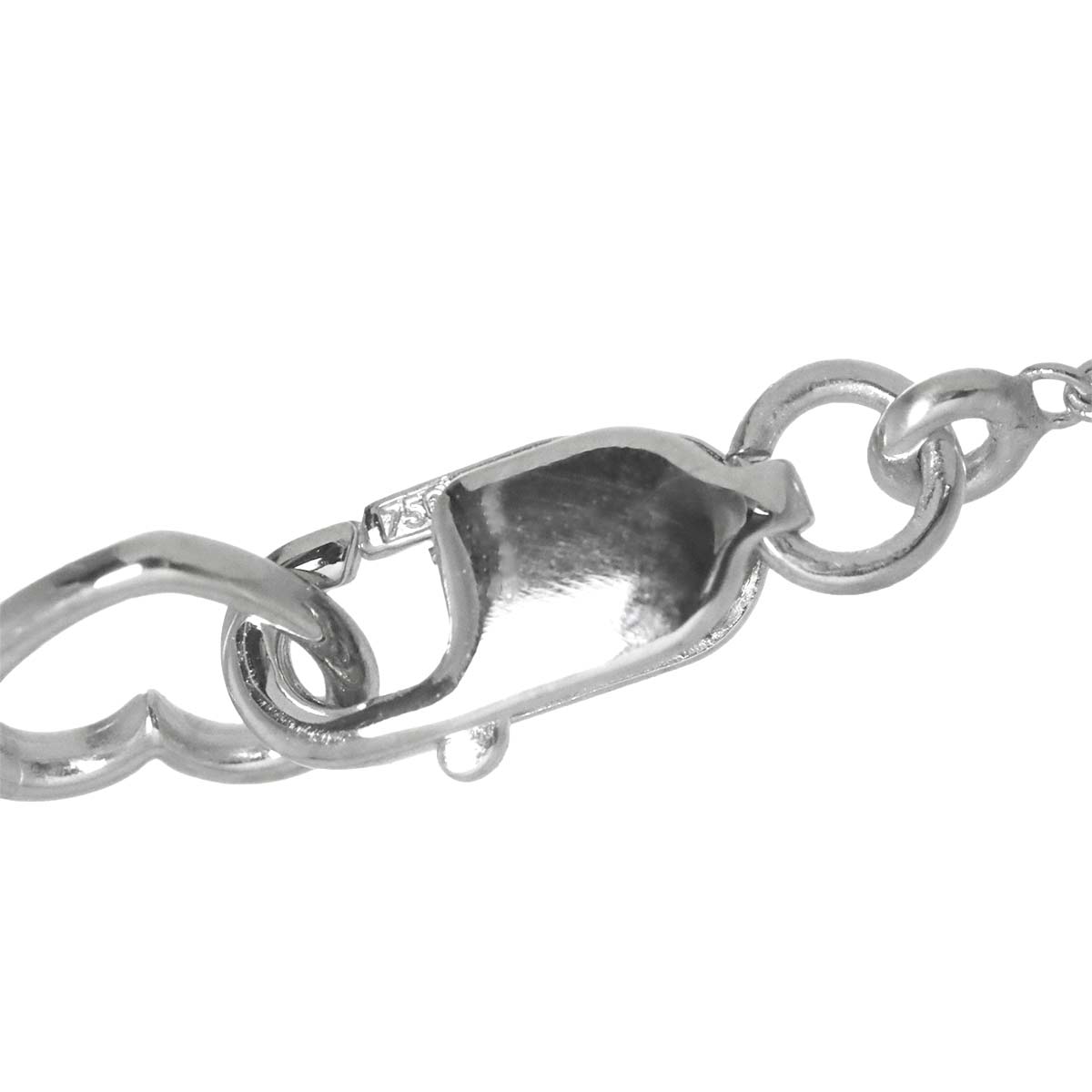 Cross Motif Diamond 0.40ct Necklace 18K White Gold 750