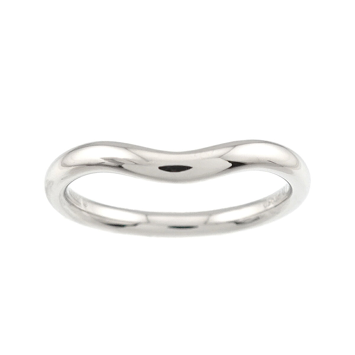 Curved Band Ring Platinum size4.5-4.75(US)