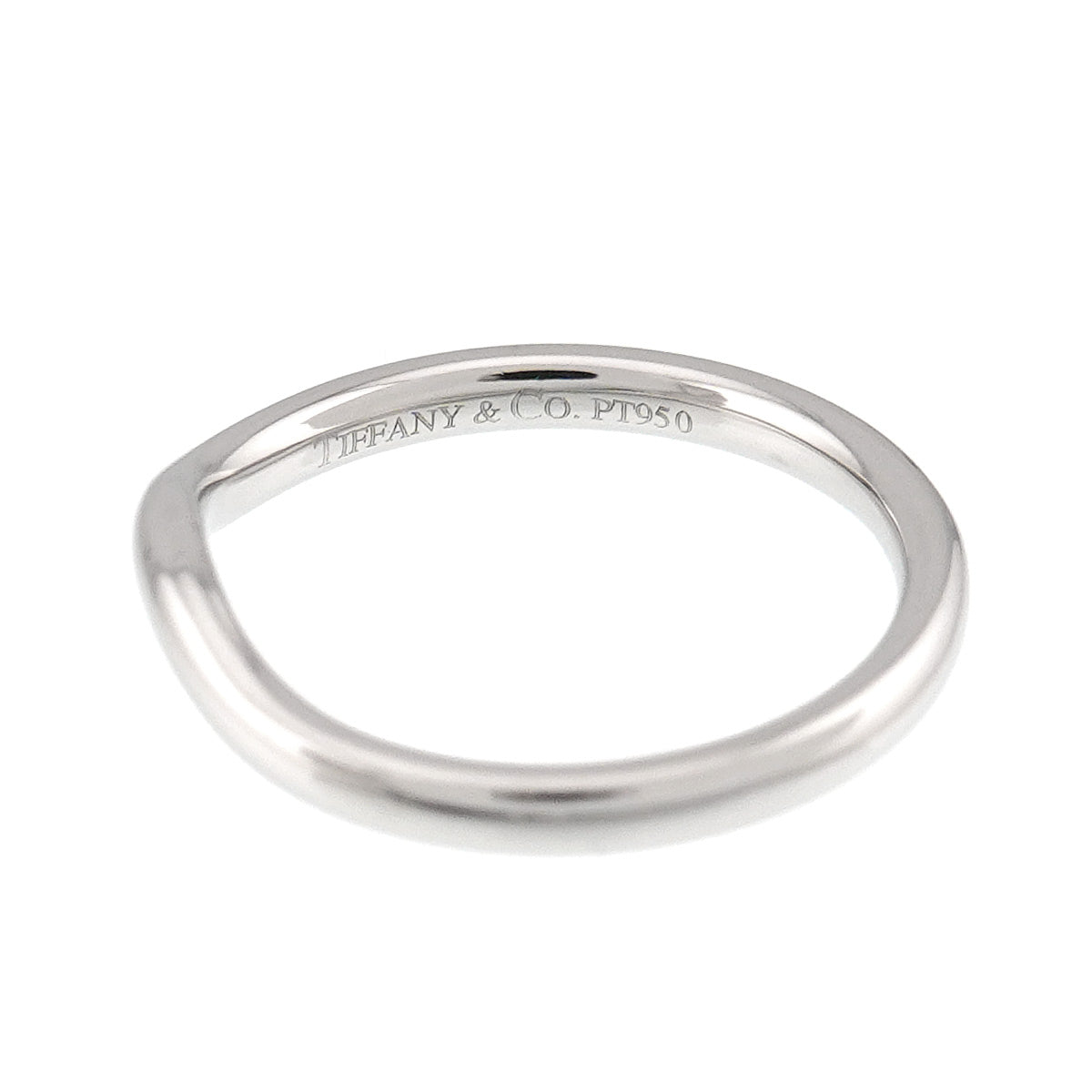Curved Band Ring Platinum size4.5-4.75(US)
