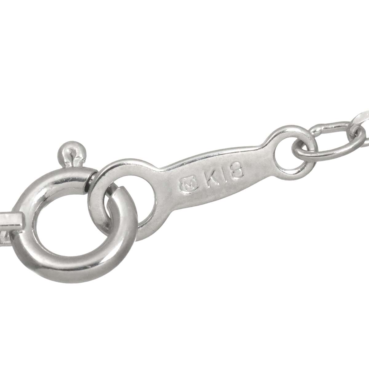 Diamond 0.19ct/0.14ct Necklace 18K White Gold 750