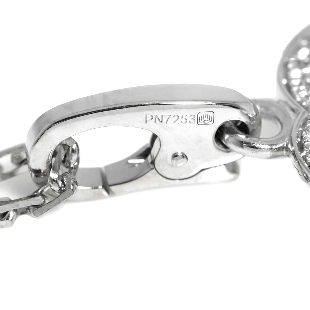 2C Diamond Heart Necklace 18K White Gold 750