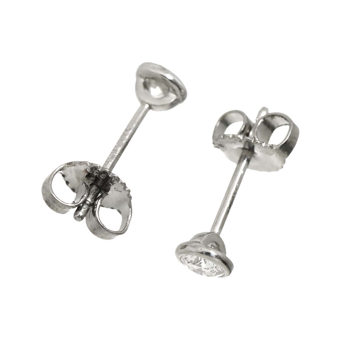 By The Yard Diamond Earrings Pierced Pt