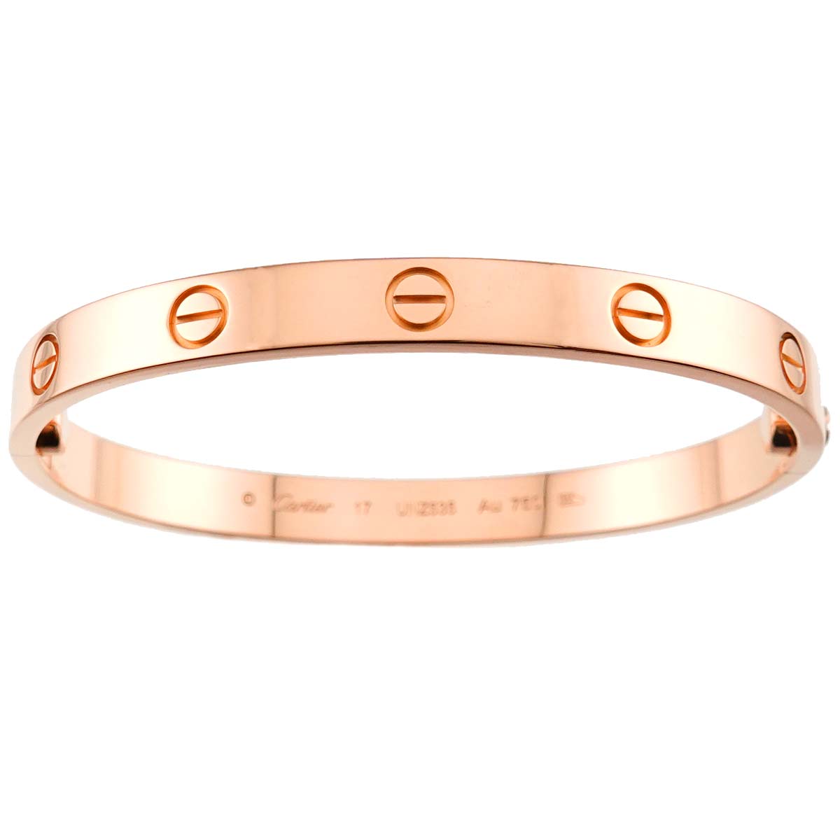Love Bracelet Bangle 18K Pink Gold 750 Size17