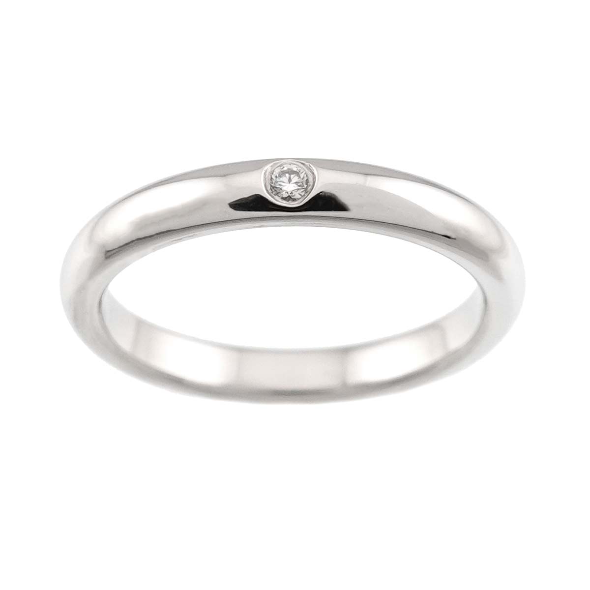 Stacking Band Ring Diamond 1P Platinum Size5.25(US)
