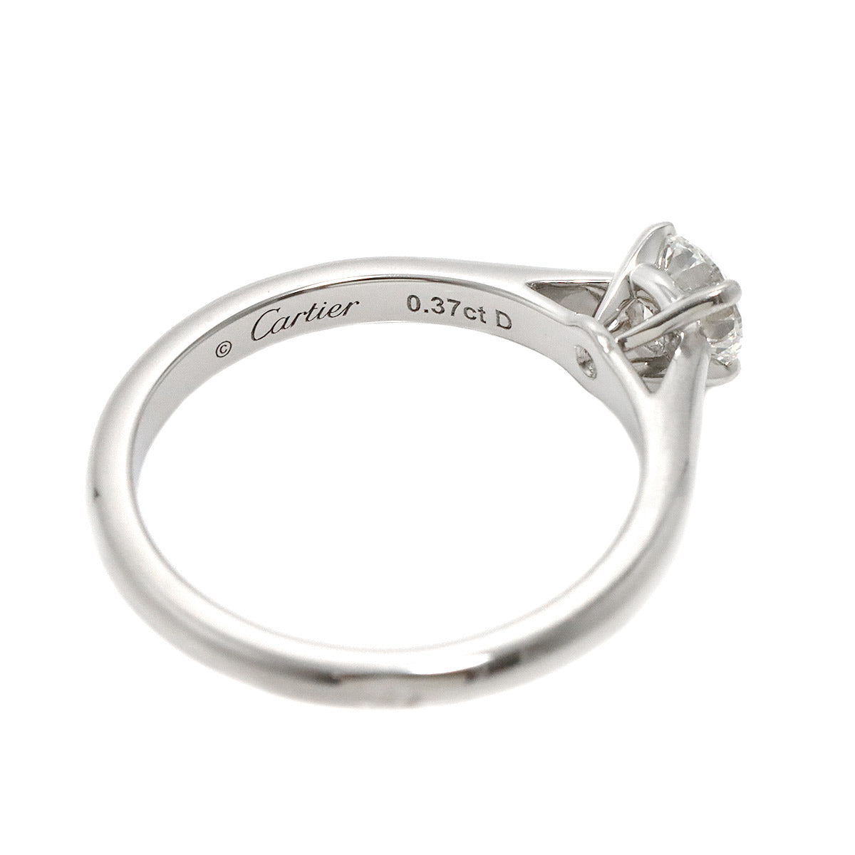 Diamond 0.37ct E/VVS2/EX Ring Pt Platinum Size49 4.75-5(US)