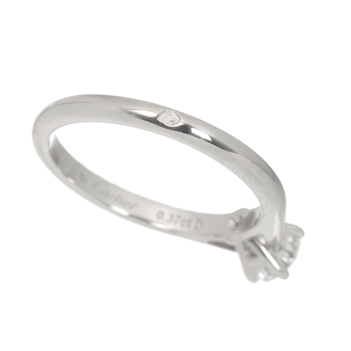 Diamond 0.37ct E/VVS2/EX Ring Pt Platinum Size49 4.75-5(US)