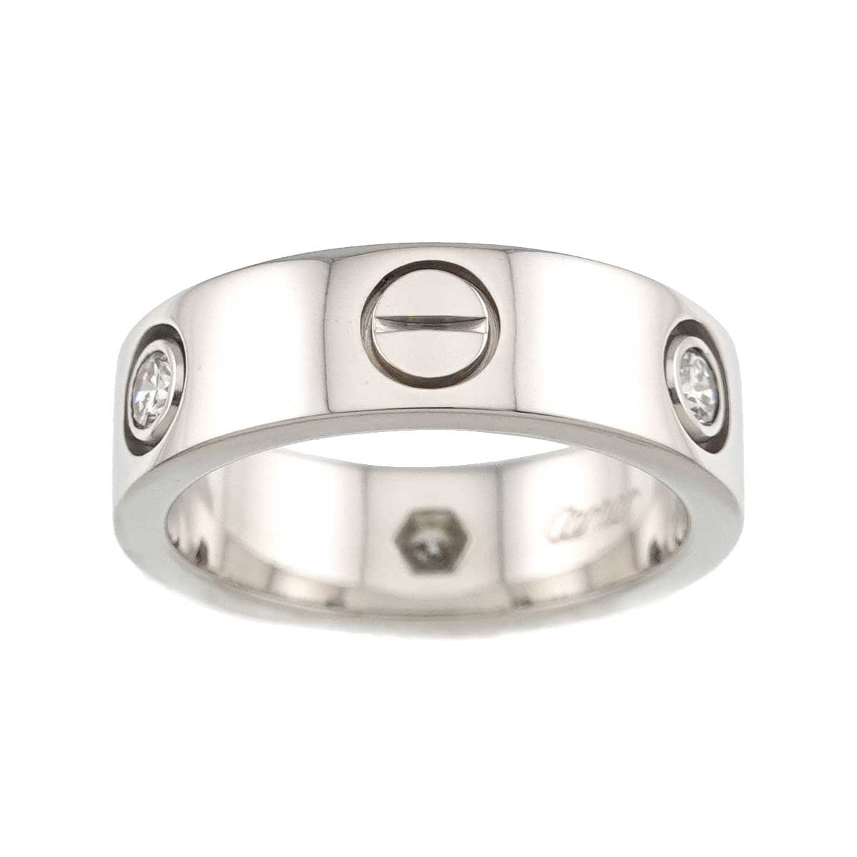 Love Classic Ring Diamond 3P 18K WG 750 size49 4.5-4.75(US)