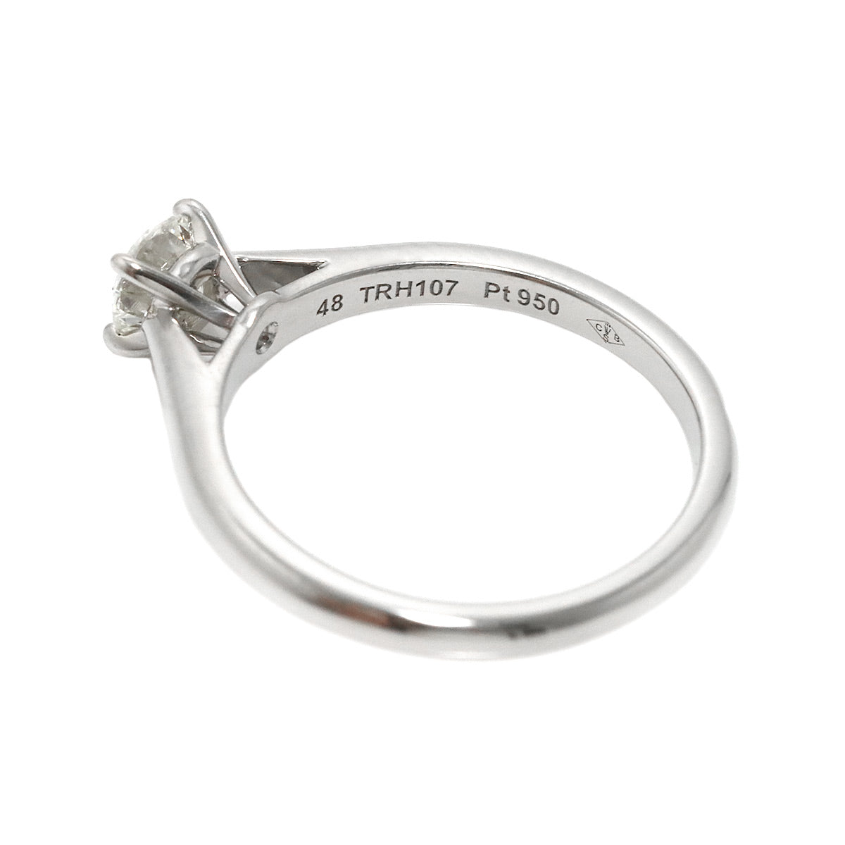 Diamond 0.33ct G/VS1/3EX Ring Platinum size48 4.5(US)